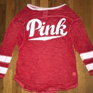 Pink victoria secret tee